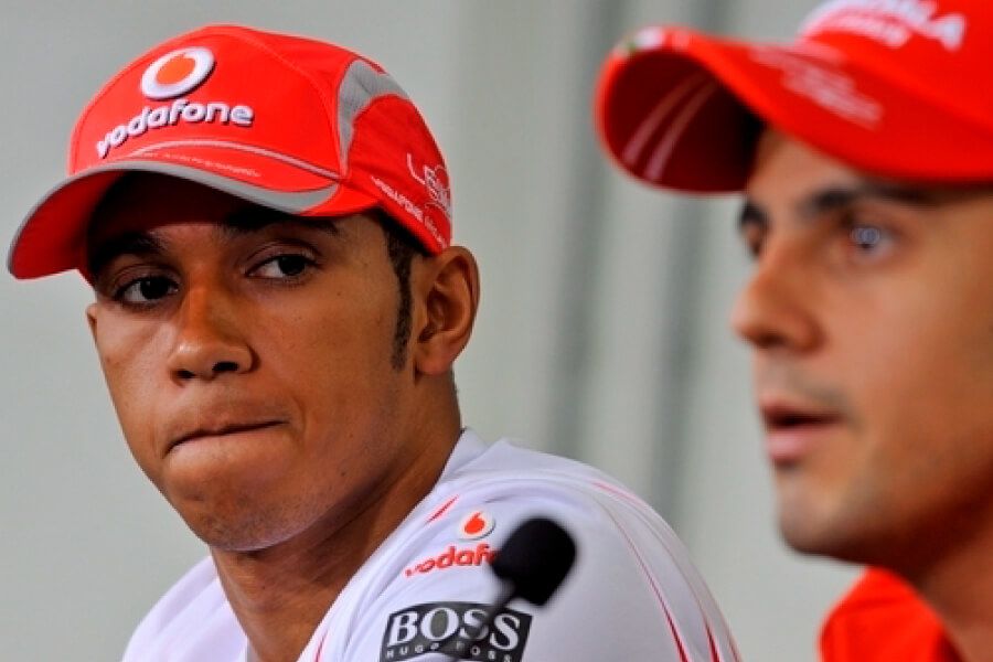Lewis Hamilton and Felipe Massa