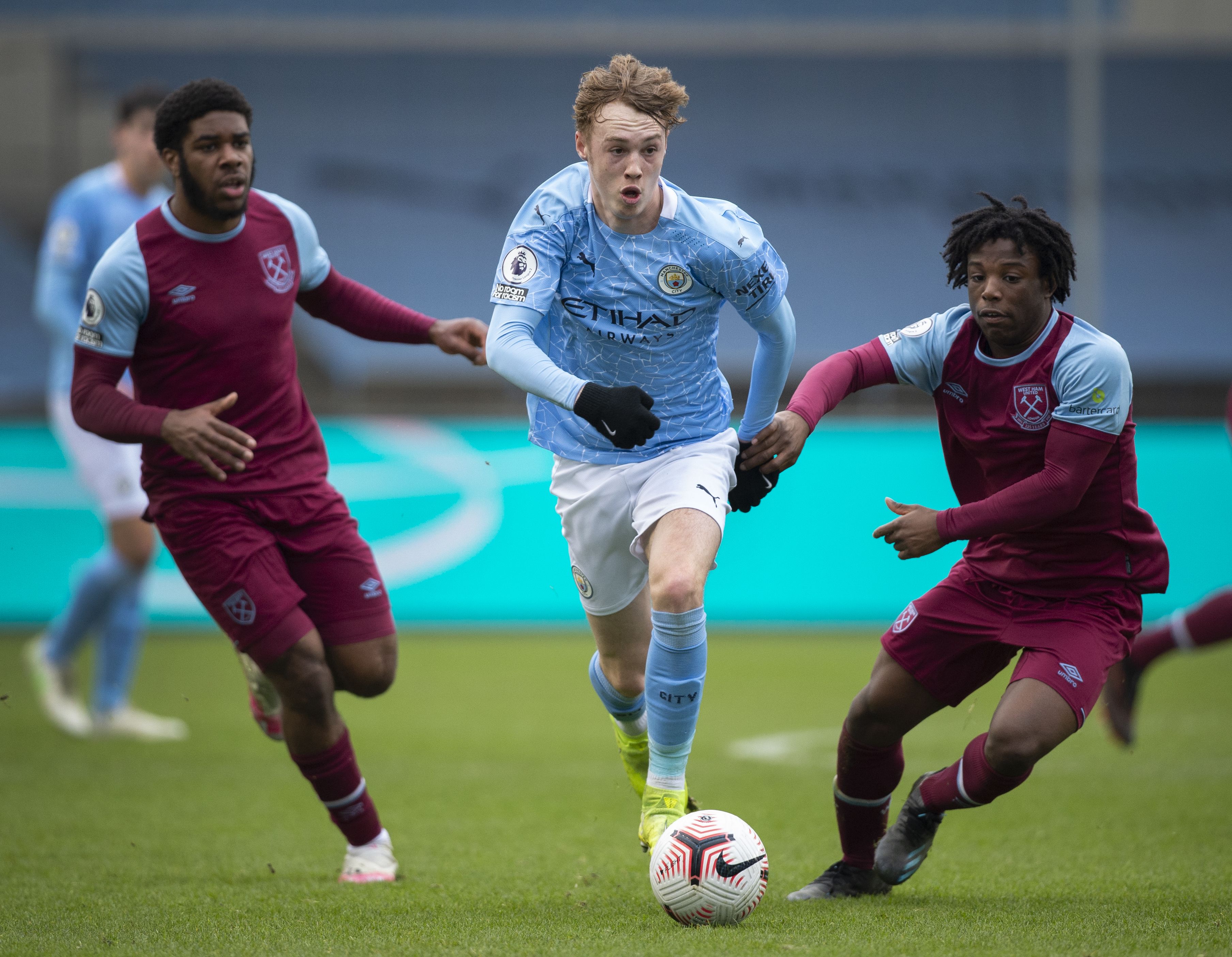 Cole Palmer playing at youth level with Manchester City
