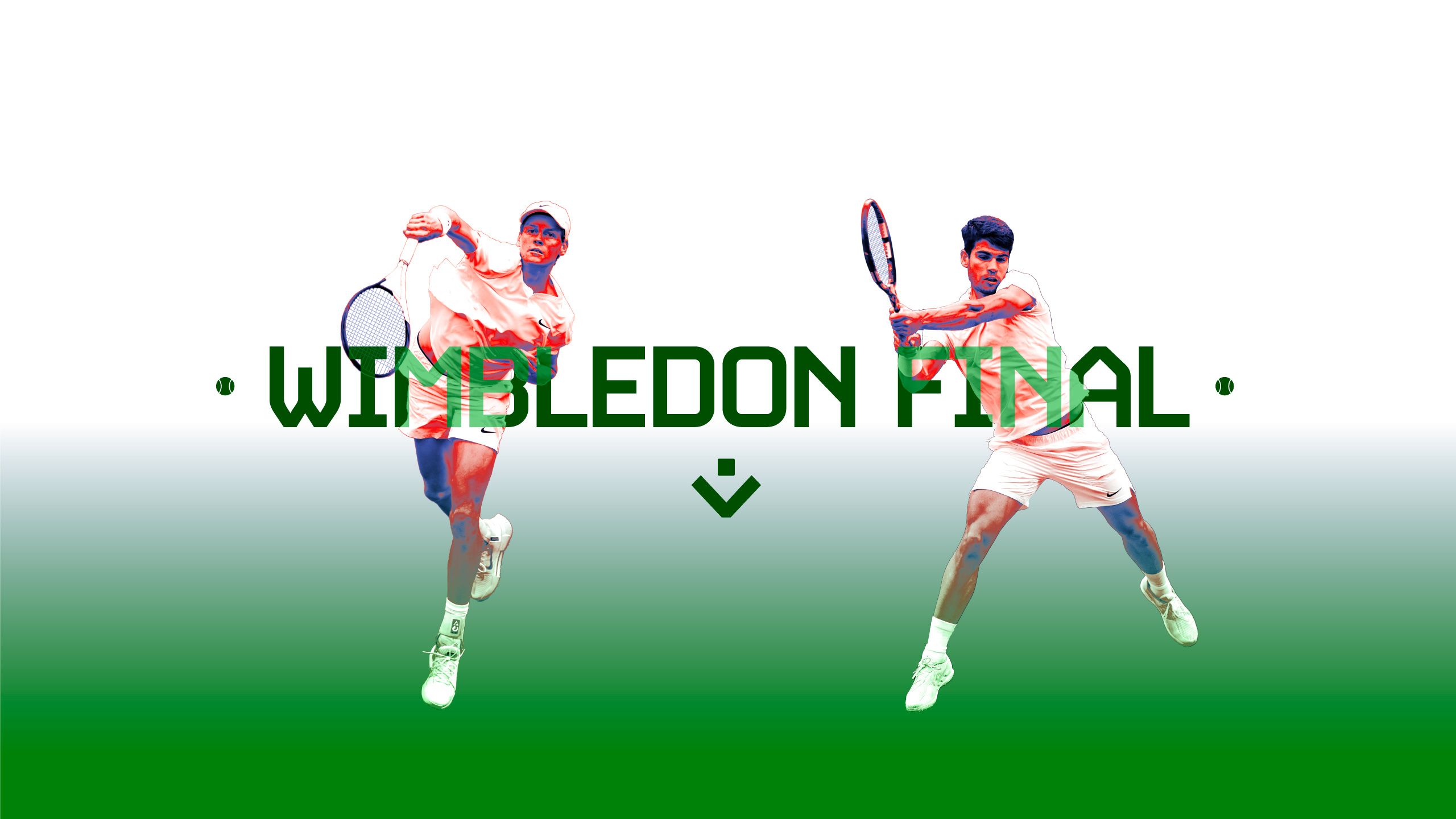 A big title with Wimbledon final on it
