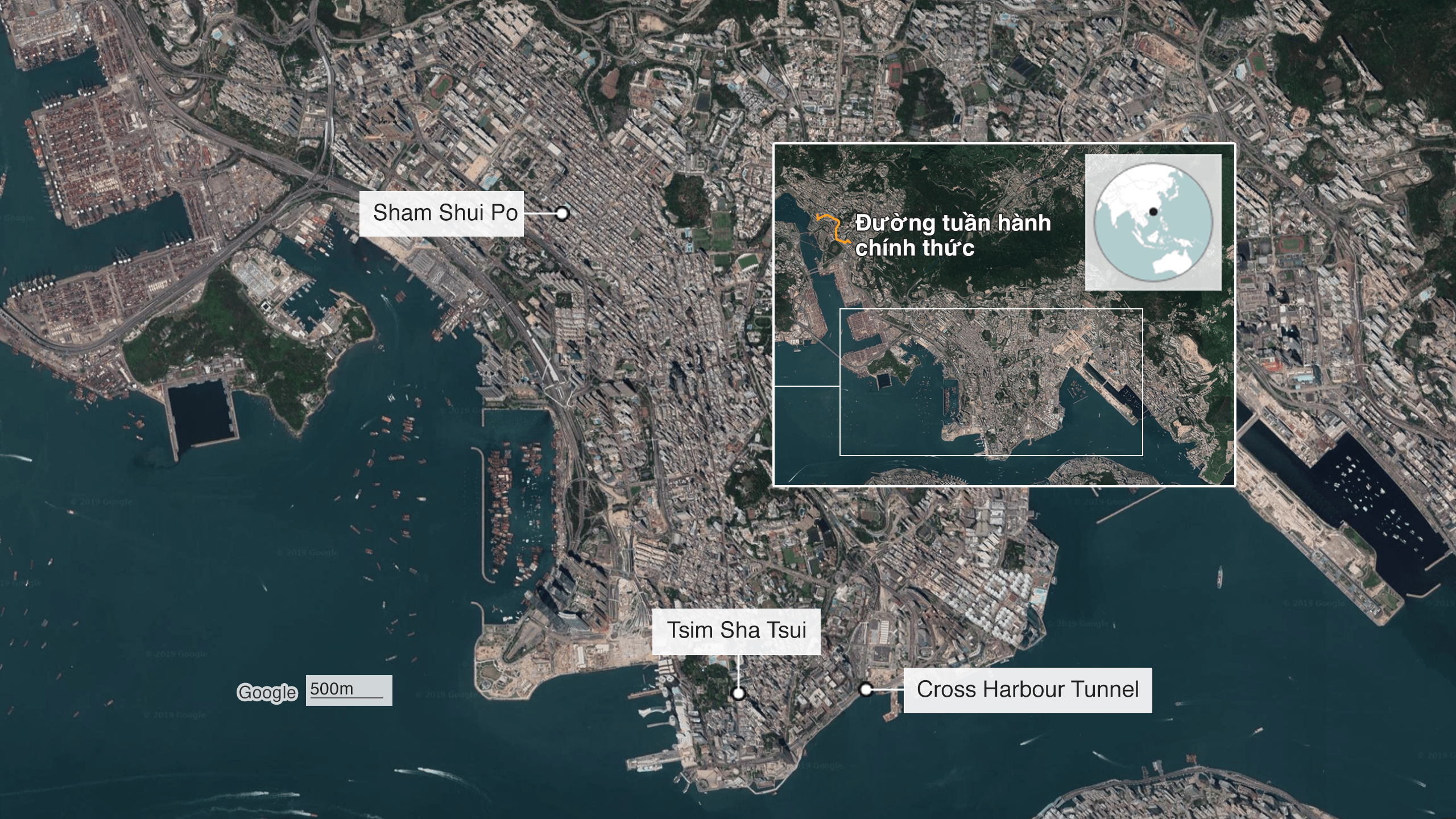 Map of later incidents
