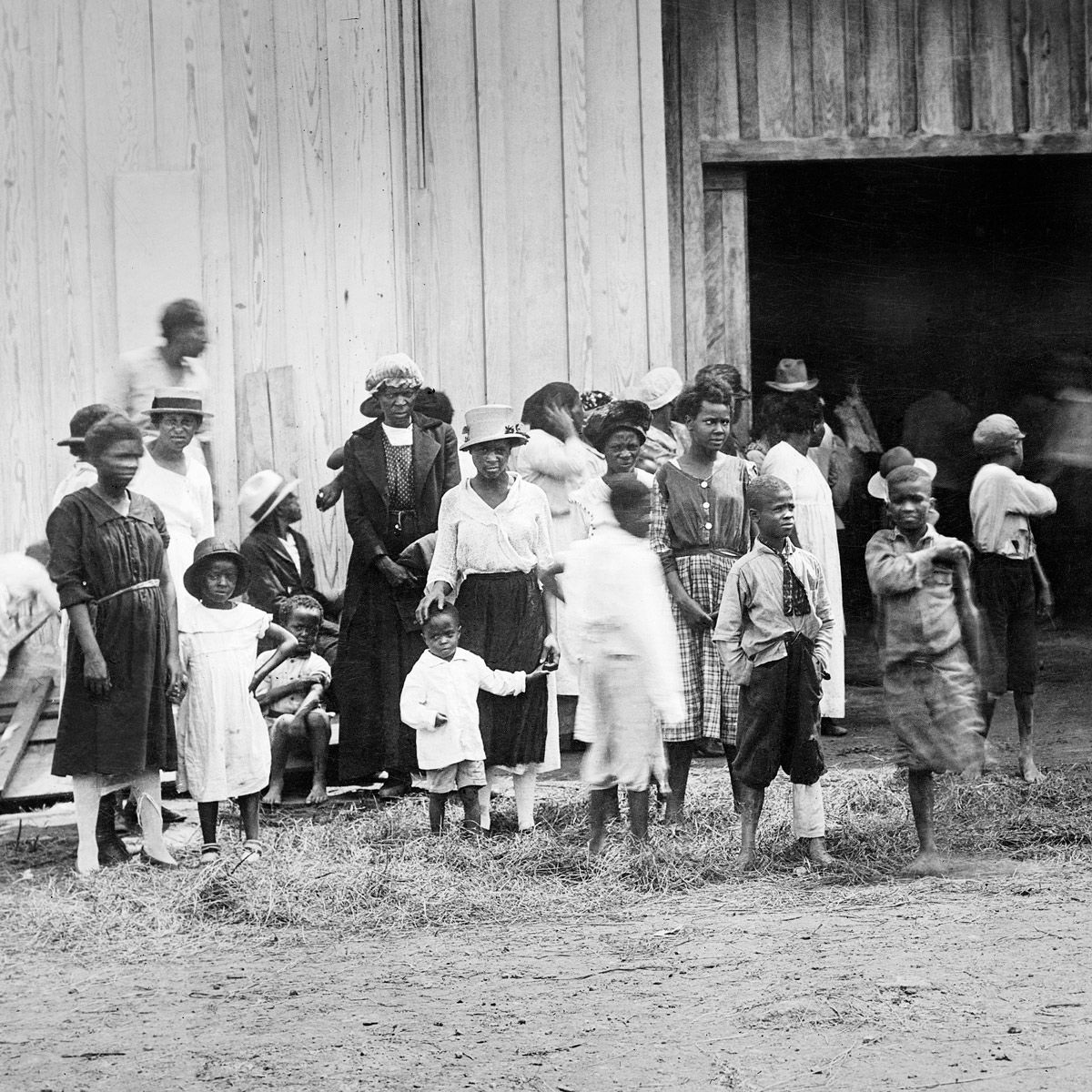 Black residents in a refugee camp, Tulsa, June 1921
