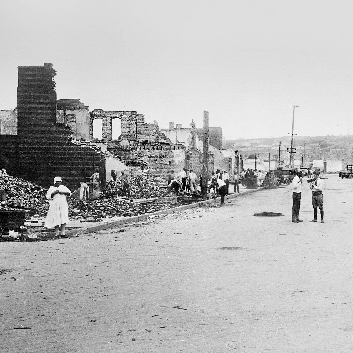 Devastated Greenwood district of Tulsa, June 1921