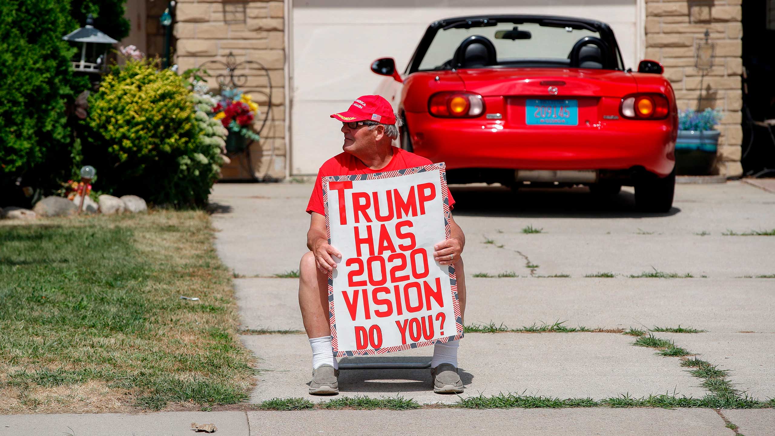 Trump supporter in Wisconsin, August 2020