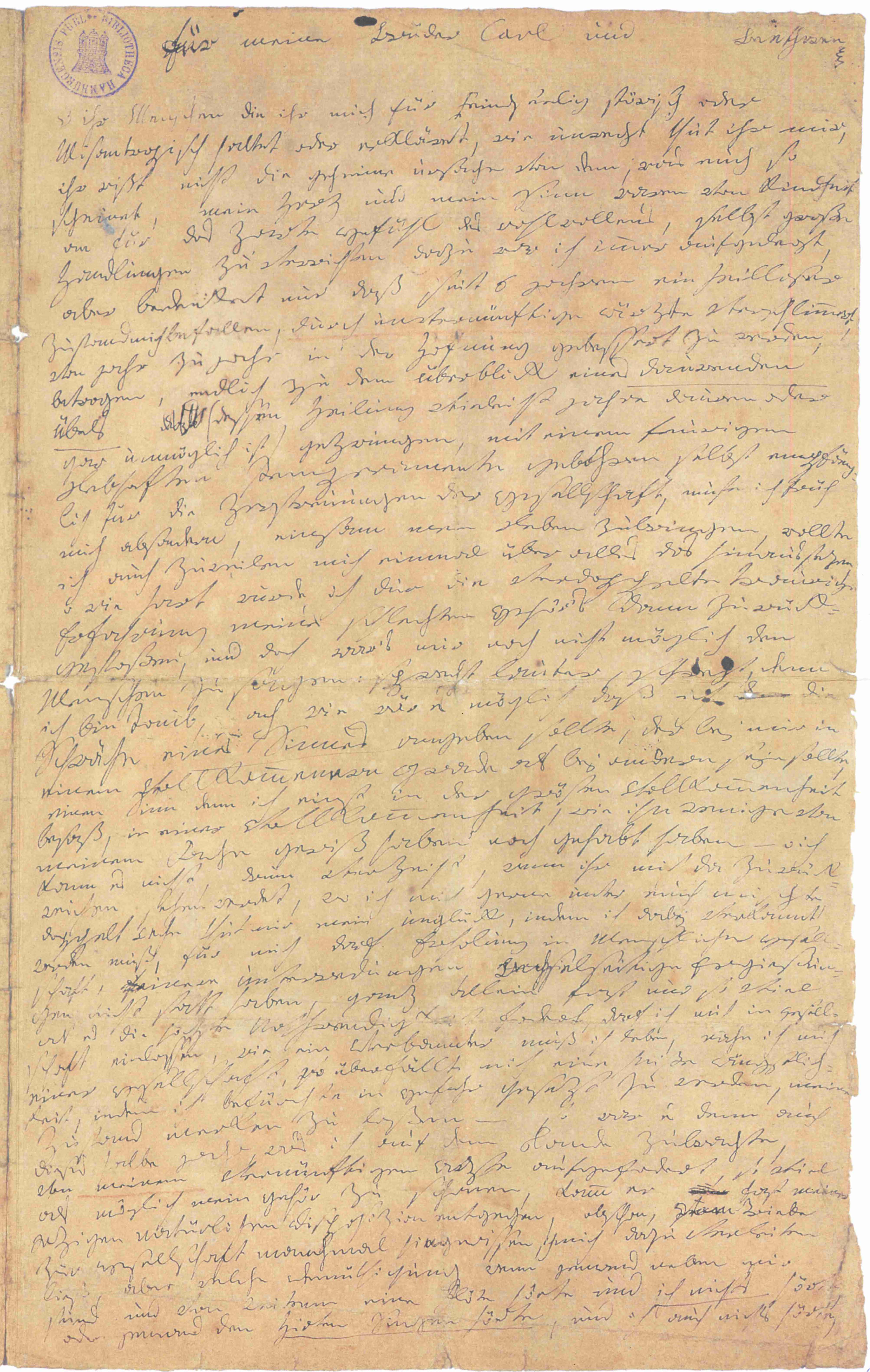 El manuscrito del "Testamento de Heiligenstadt"