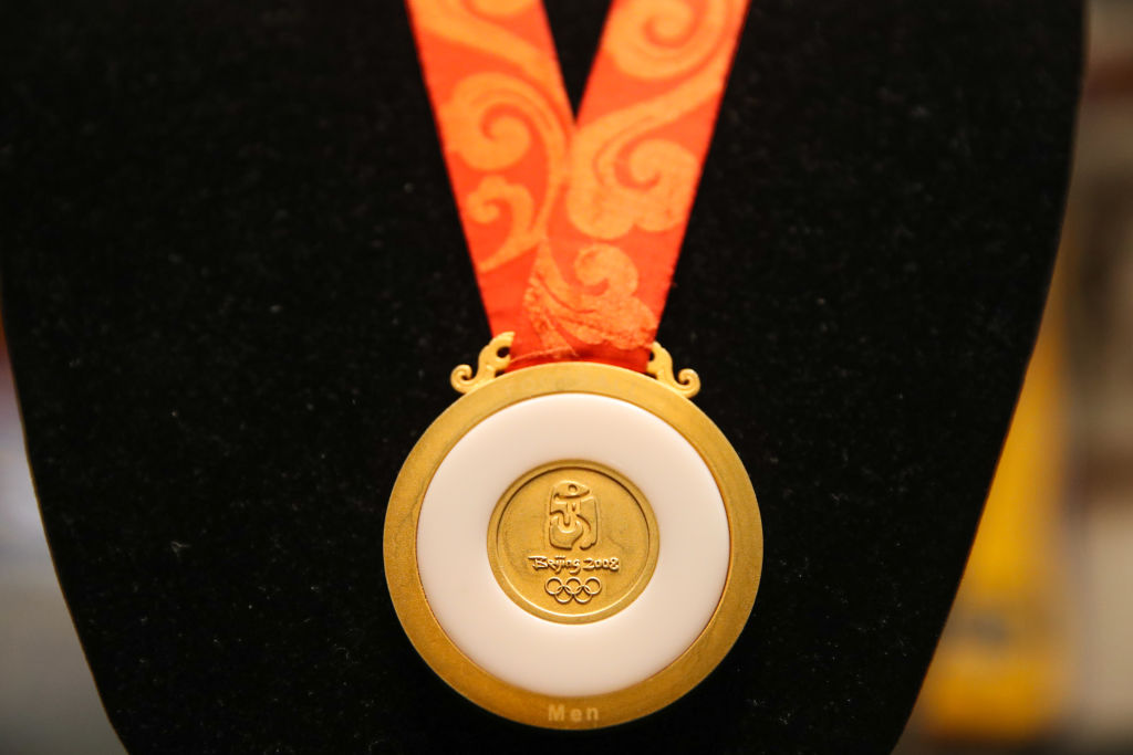 Foto de una medalla olímpica