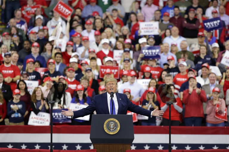 Trump at a rally