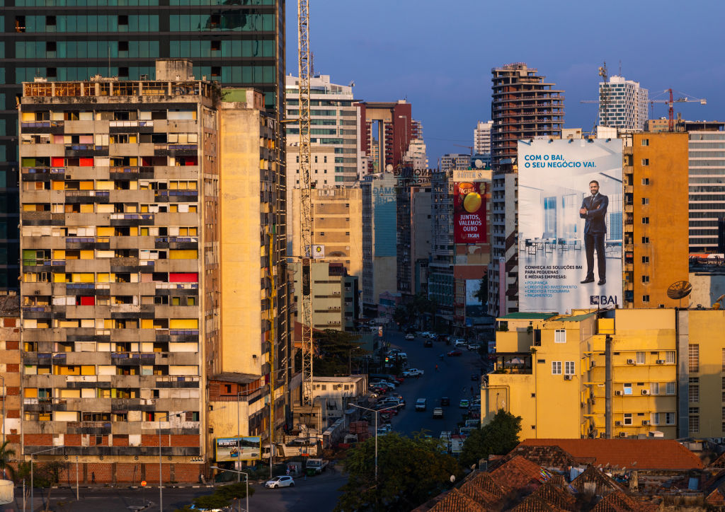 Buildings along the Marginal promenade called avenida 4 de fevereiro, Luanda