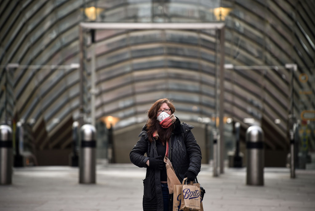 Woman in mask