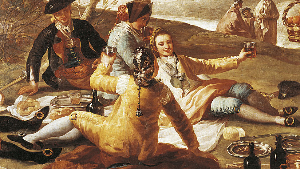 (Merienda at the Orilla del Manzanares), 1776, by Francisco de Goya (1746-1828)