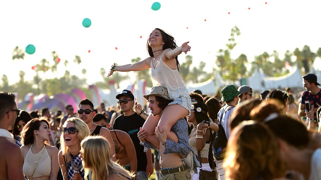 Fans at a music festival