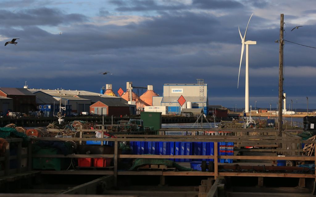 A wind turbine in Blyth