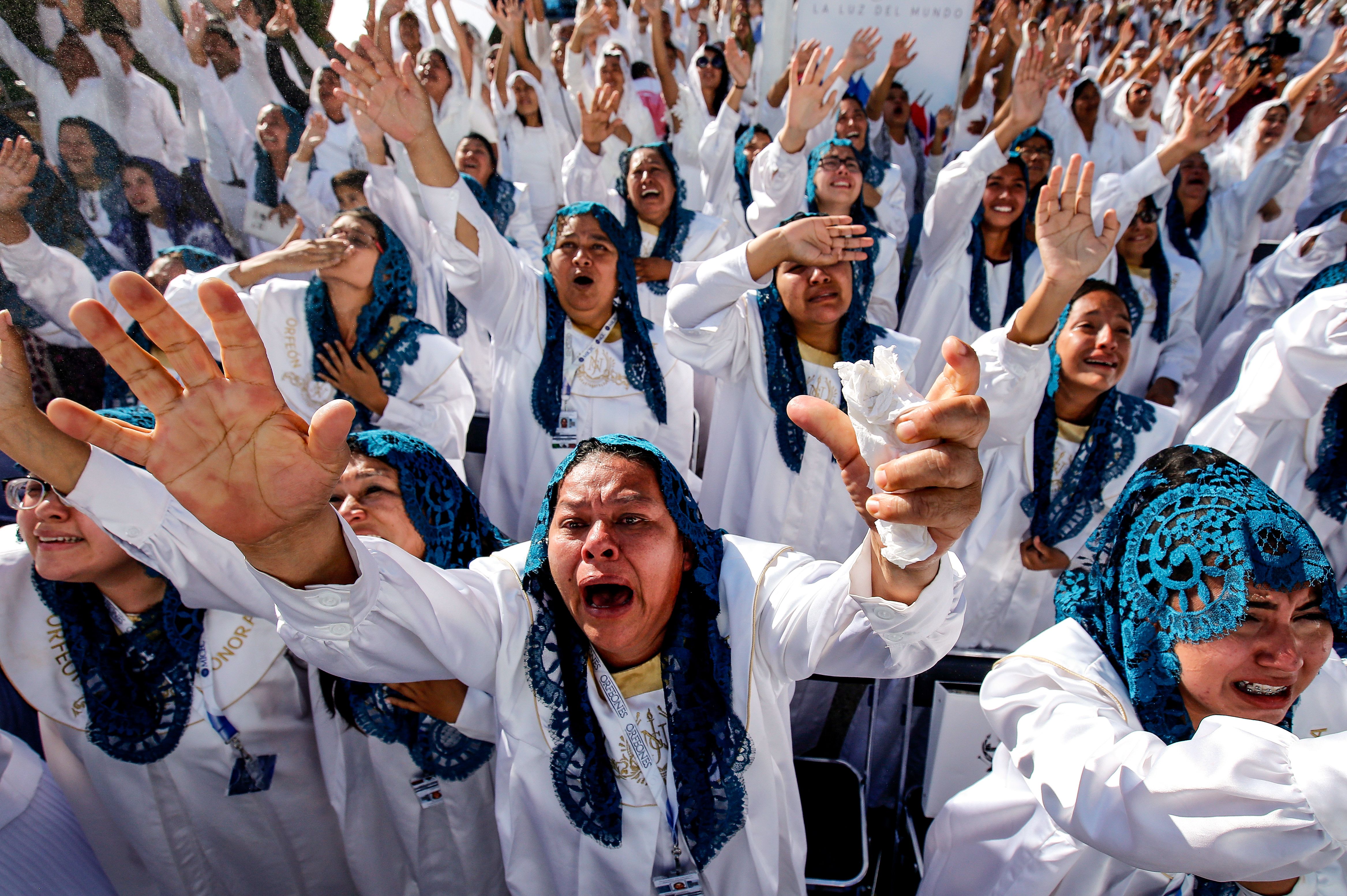 La Luz del Mundo followers in Mexico. File photo