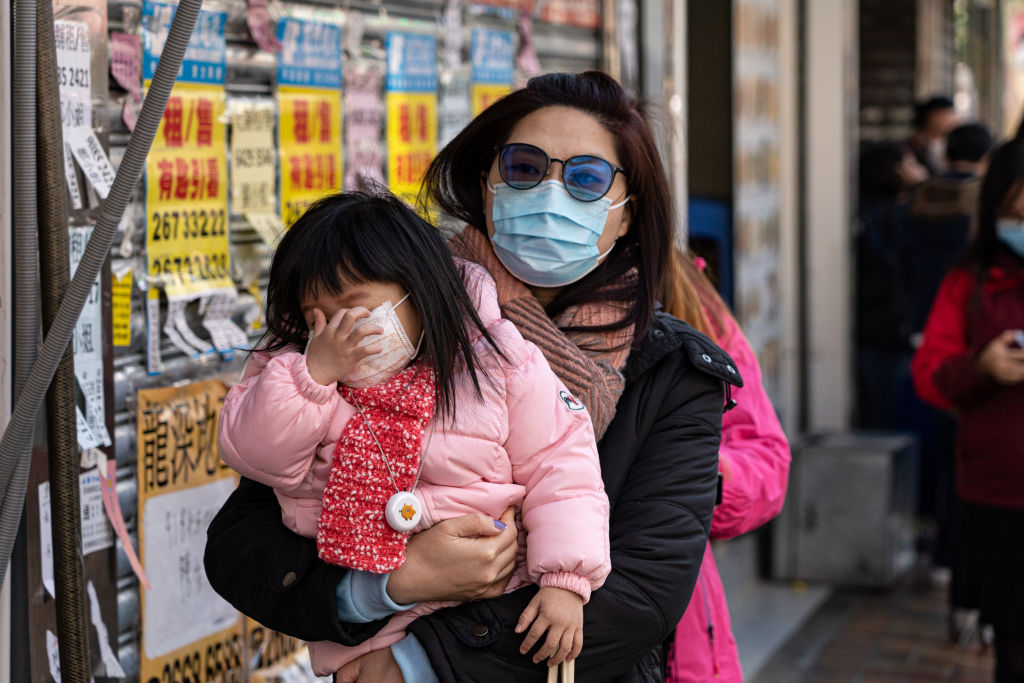 People wearing masks 