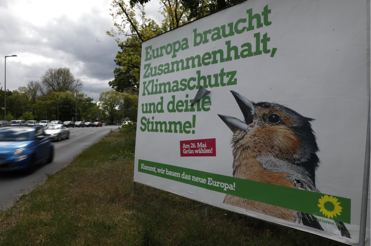 Green party poster in Berlin, May 2019