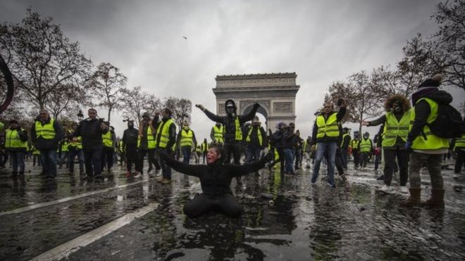 Protesta en Francia