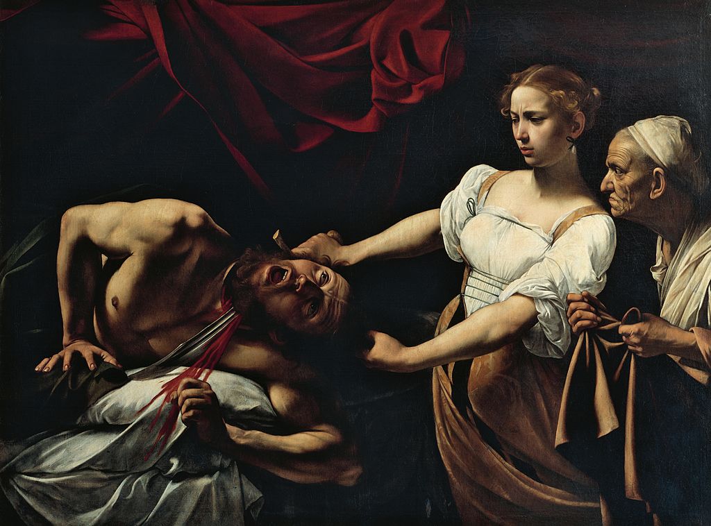 Judith degollando a Holofernes por Caravaggio