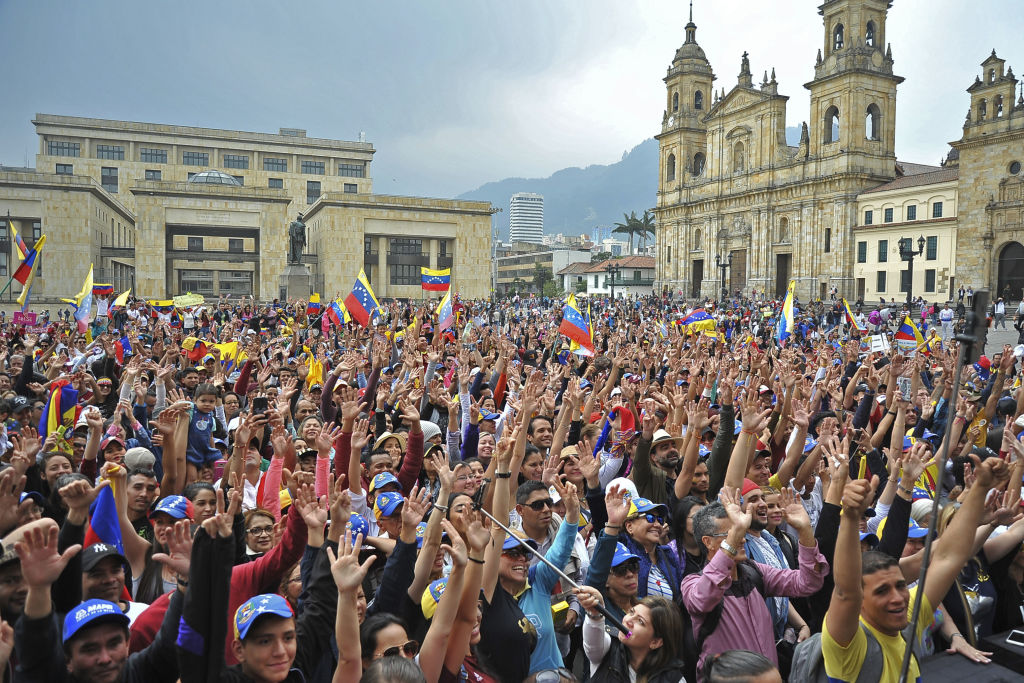 Venezolanos en Bogotá. 