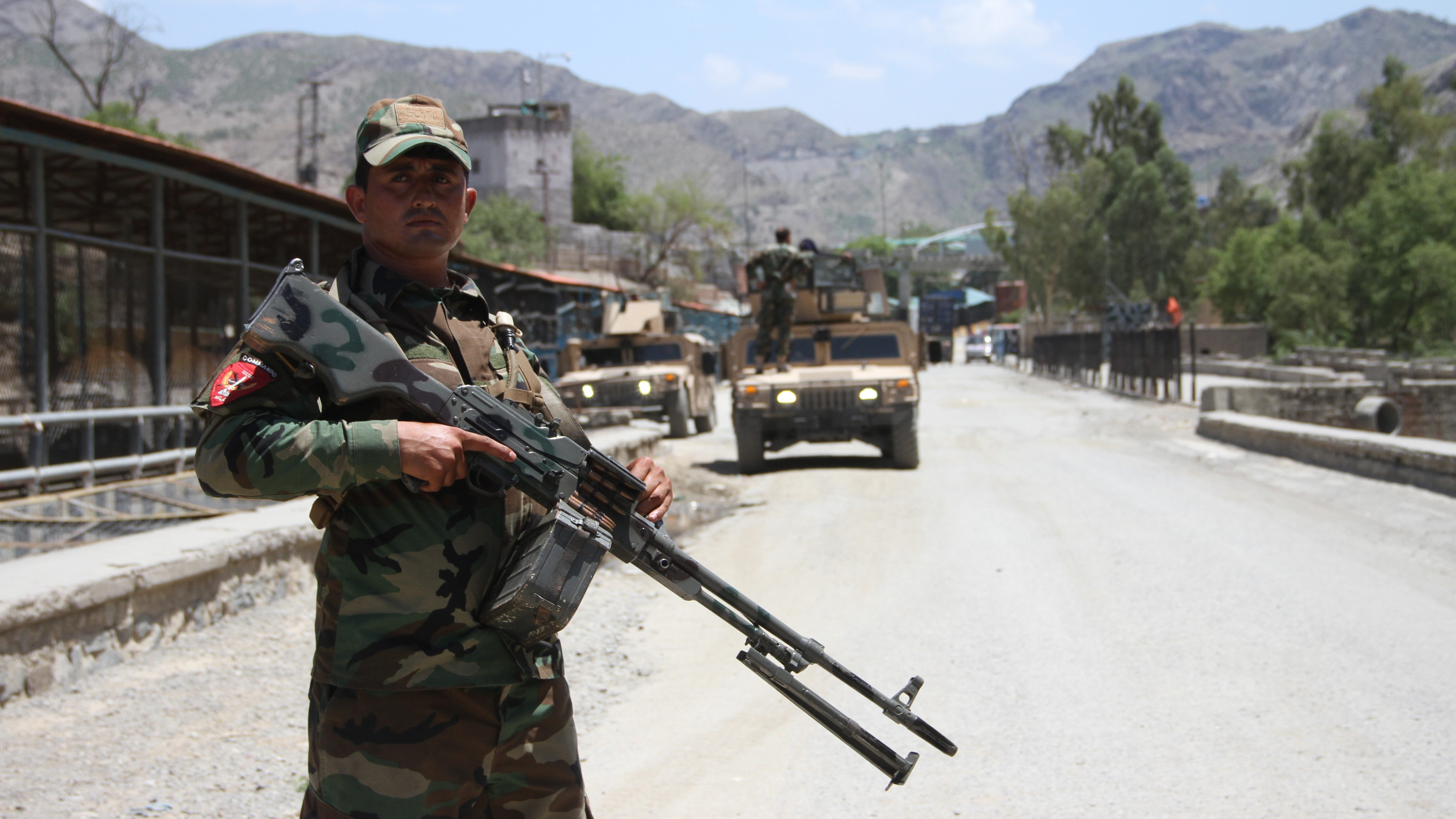 Afghan security forces deployed and start operations against Taliban around Torkham border point between Afghanistan and Pakistan in Nangarhar province, Afghanistan, 23 July, 2021.