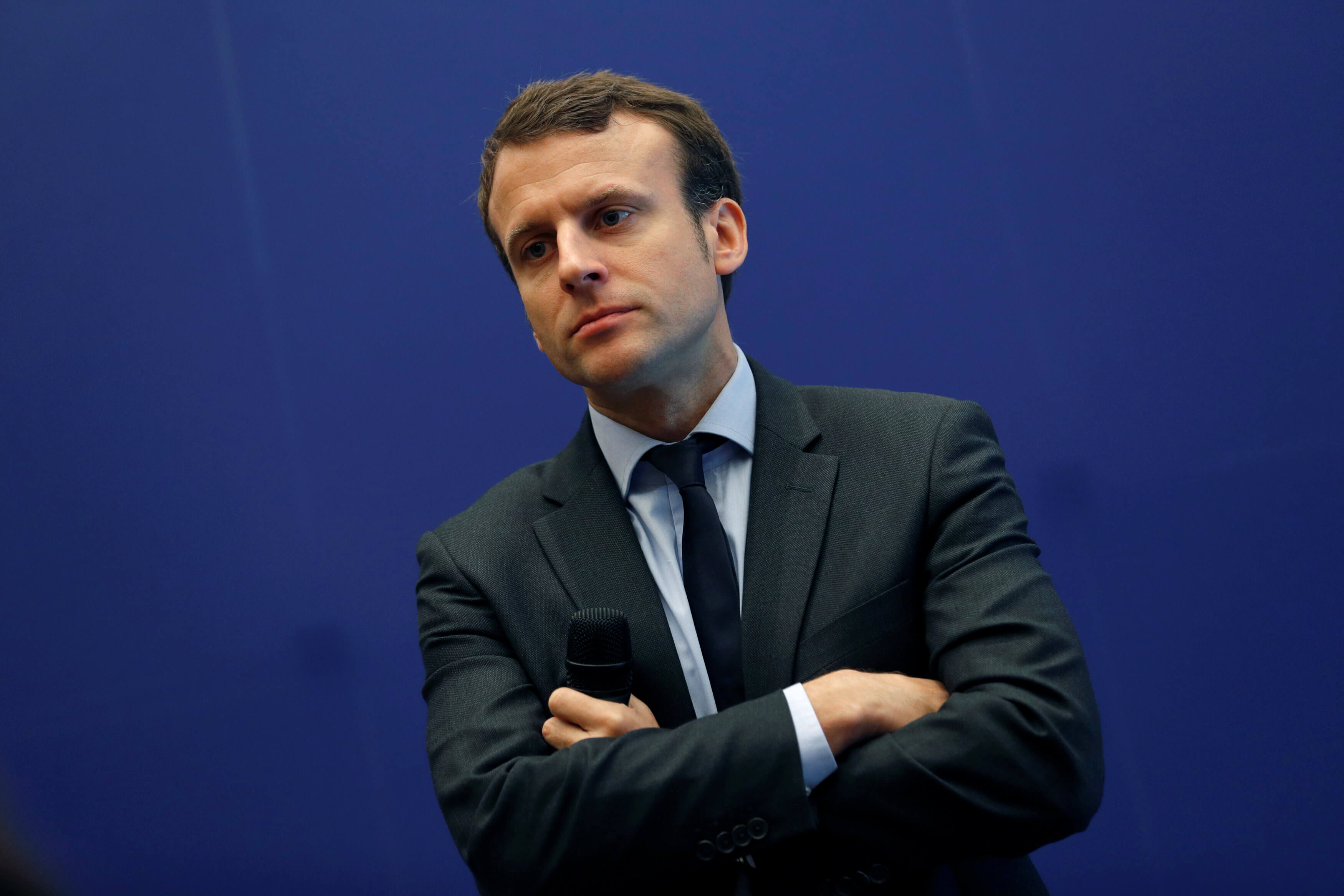 Photograph of Emmanuel Macron in 2016, at the time minister for the economy and digital affairs