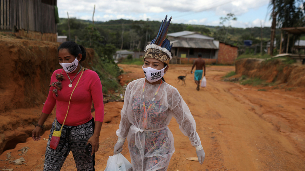 Nurse in the Amazon near Manaus