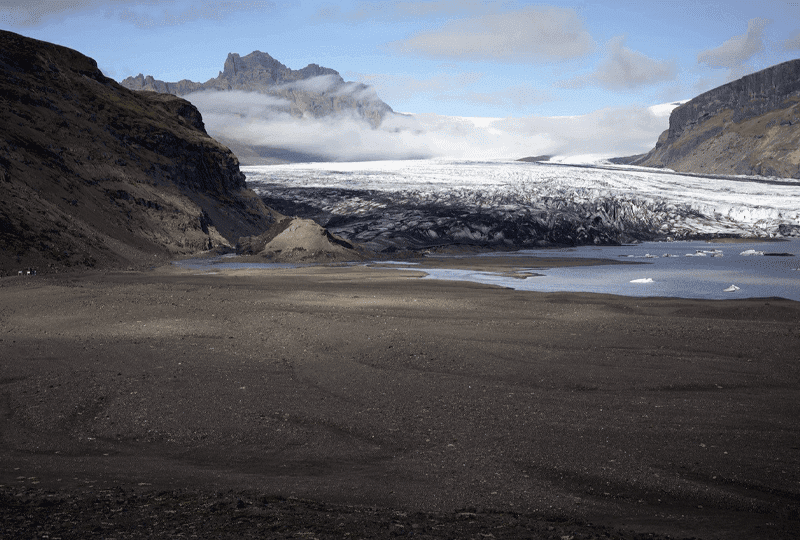 Photo of Iceland's Skaftafellsjokull glacier taken by Colin Baxter's son Kieran in 2020