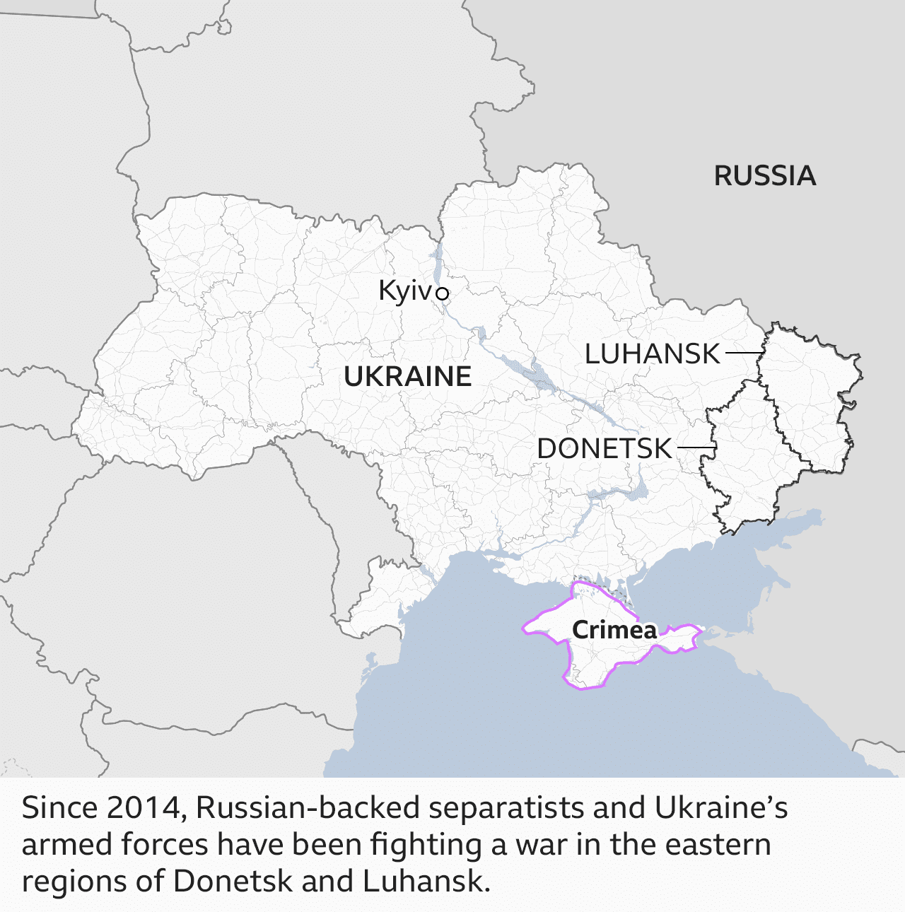 Since 2014, Russian-backed separatists and Ukraine’s armed forces have been fighting a war in the eastern regions of Donetsk and Luhansk.