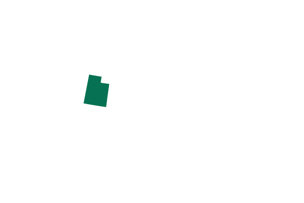 Map showing the location of Utah