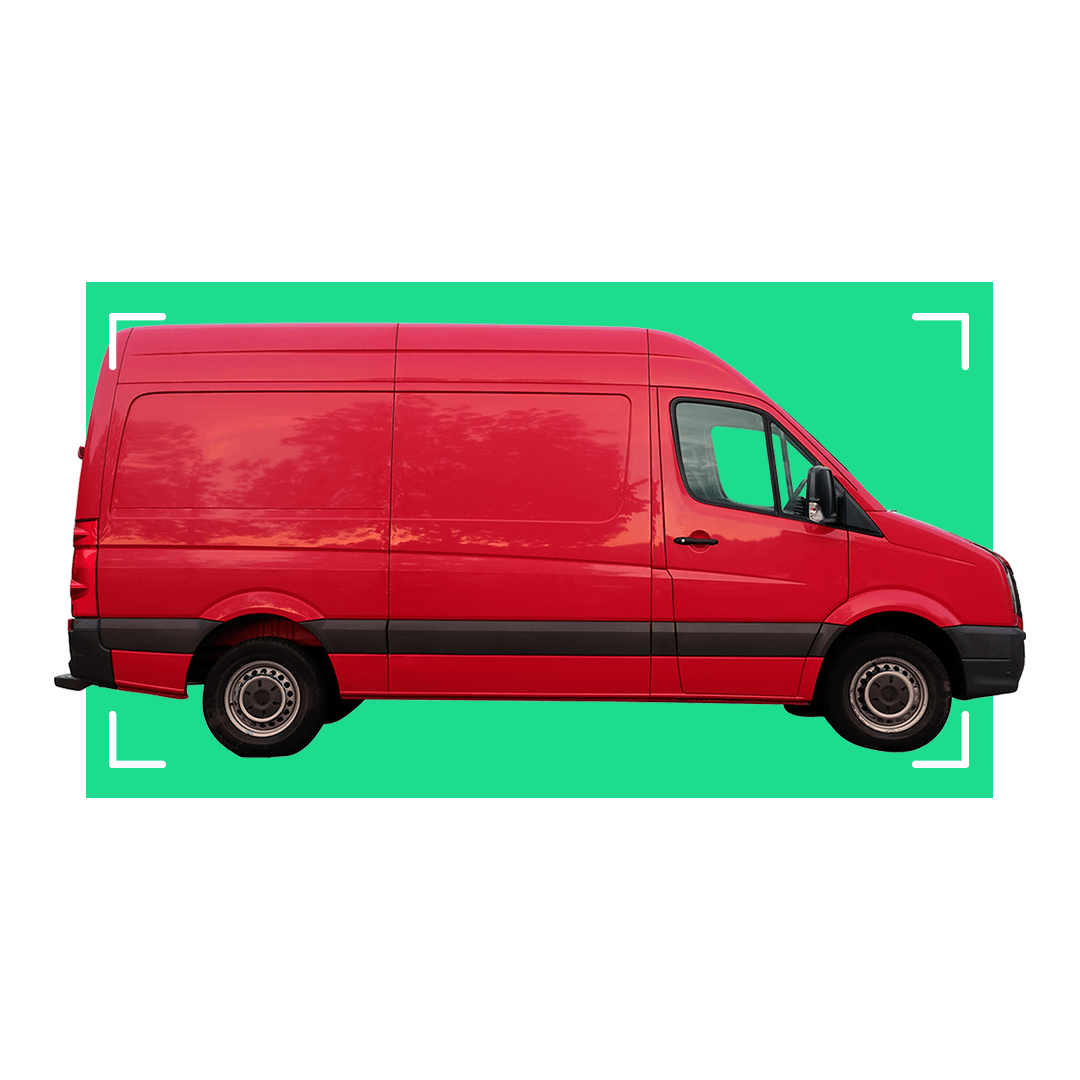 A red van