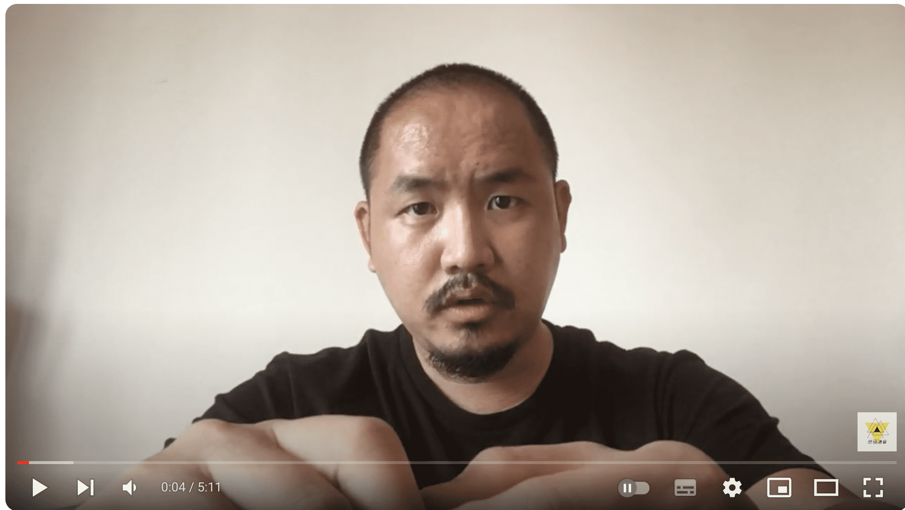 吳政亨(李伯盧)拍片論述「三投三不投」主張(街頭議會YouTube頻道截屏10/7/2020)