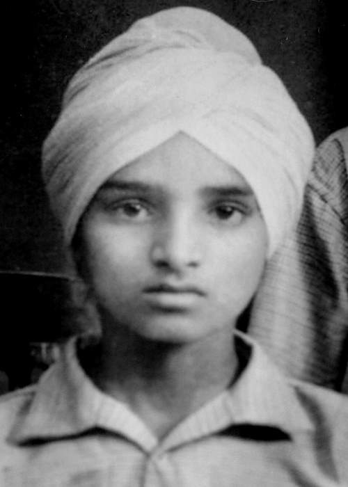 Gurbakhsh as a boy