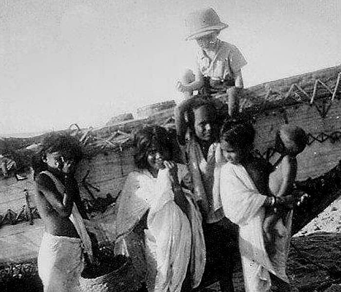 Ken with local children