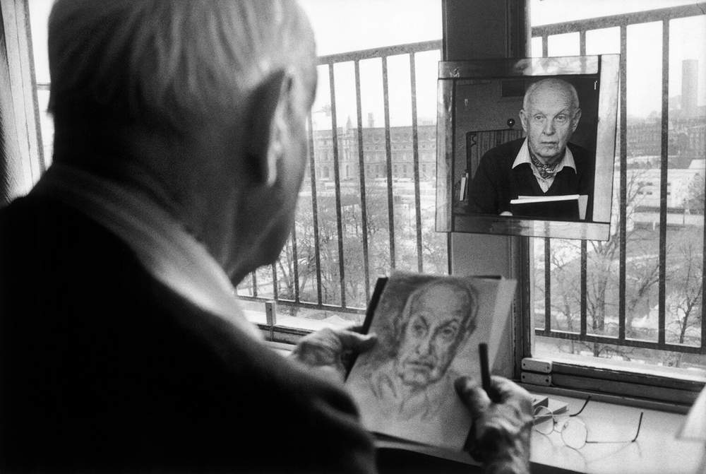 Henri Cartier-Bresson in 1992 by Martine Franck