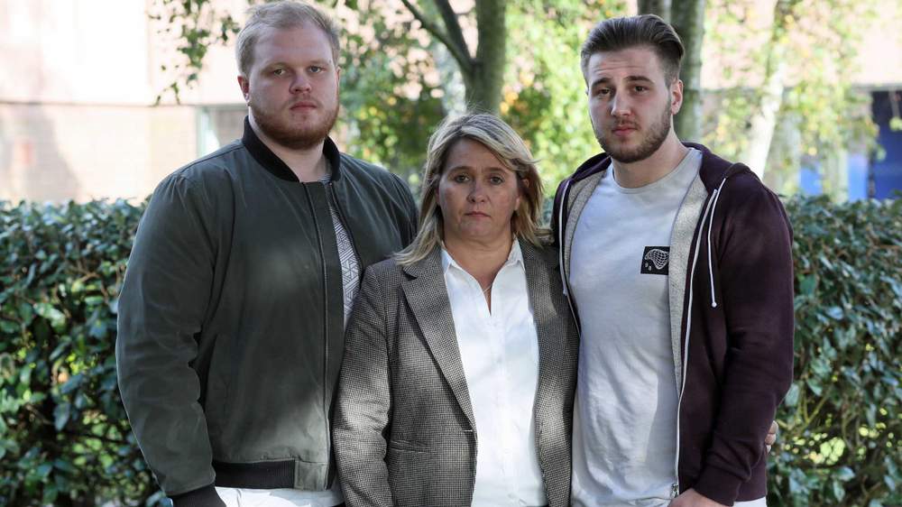 Corrie&#39;s brothers, Makeyan and Darroch, with their mother Nicola