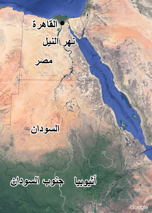   سدّ إثيوبيا   -   ملف سد النهضة  Nile_locator_500x700_map_cairo