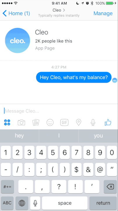 How Cleo can chat with its customers