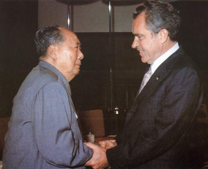 1972年，毛泽东会晤尼克松