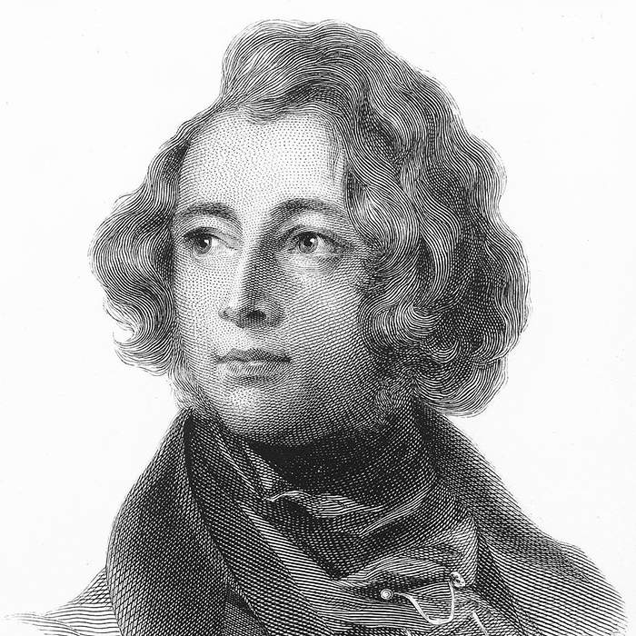 Engraving of Charles Dickens as a young man