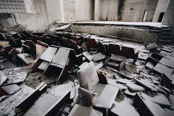 Abandoned cinema in Vorkuta