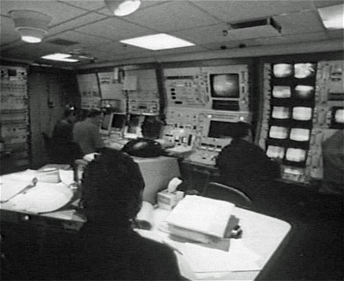 Inside the Hughes Glomar Explorer control room