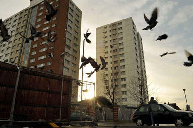 Loudon Square: Concrete tower blocks replaced a square of elegant houses, at one time the city&#39;s&amp;nbsp; most affluent area