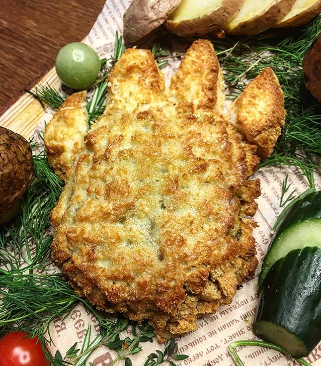 "Офтонь мадят" или "овтонь лапат" — котлета с ржаными сухарями