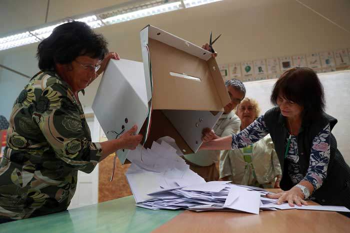 Votes being counted in the 2016 referendum on migration quotas