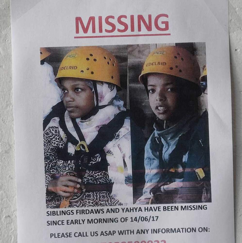 Missing poster: Firdaws and Yahya