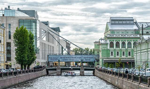 The old and new buildings of the Mariinsky Theatre