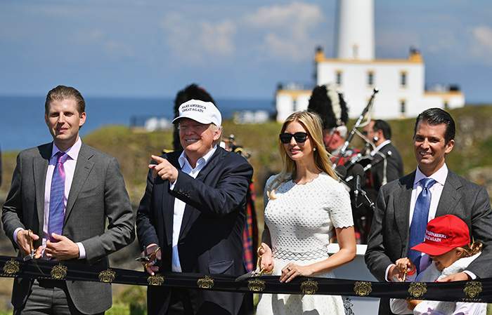 A family affair: Trump Turnberry is opened in 2016