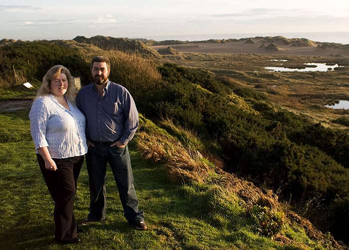 David and Moira enjoyed stunning views along the coastline