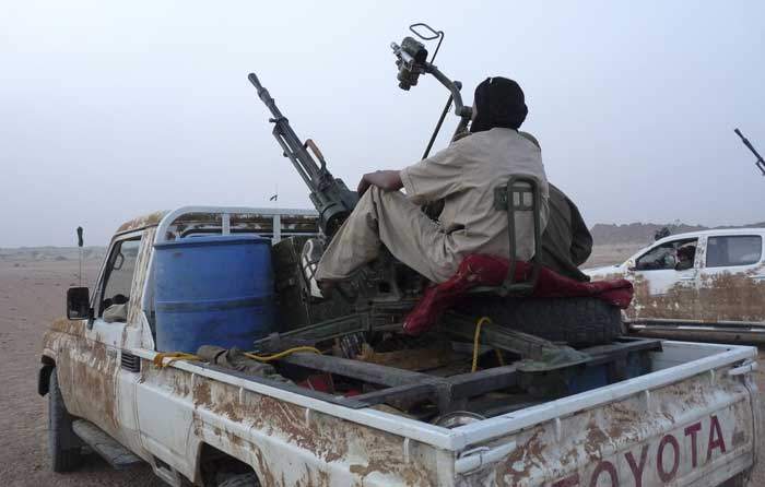 October 2011: Tuareg rebel fighters in northern Mali
