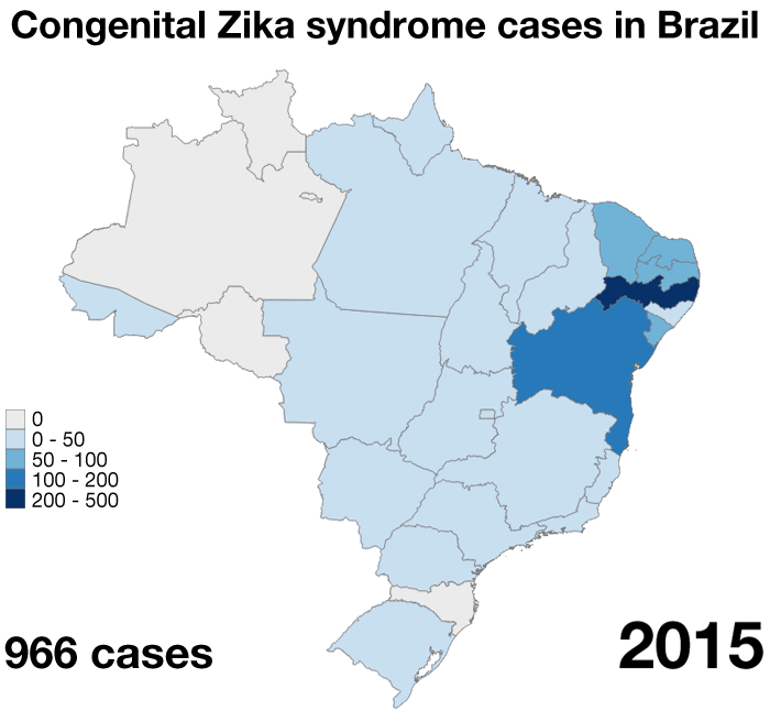 Source: Brazilian Ministry of Health - Information based on notification dates by states to the ministry of health for congenital Zika syndrome.