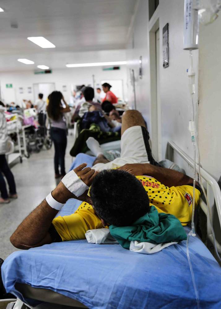 Un paciente espera para ser operado. 