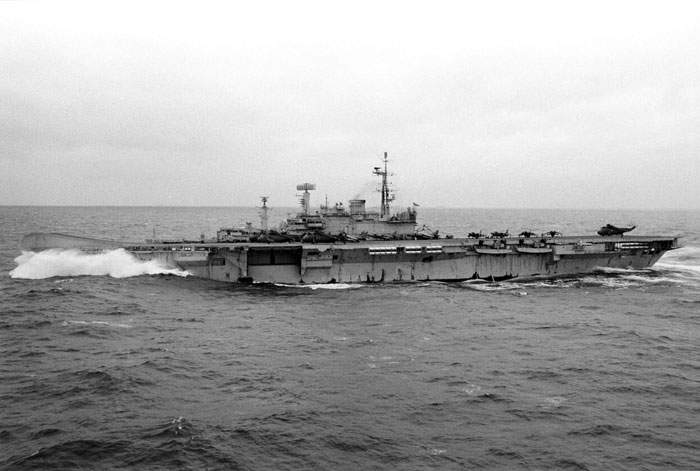 එච්එම්එස් හර්මීස් (HMS Hermes-පසුව එනමින් නම් කෙරුණු නැව) 1982 ෆෝක්ලන්ත යුද්ධයේදී දකුණු අත්ලාන්තික් සාගරයේ